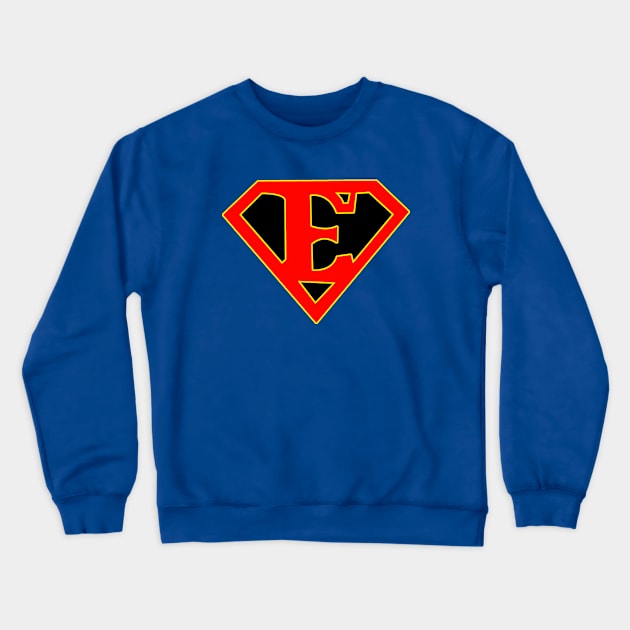 Super E symbol FLETCHER'S style Crewneck Sweatshirt by edwinj22